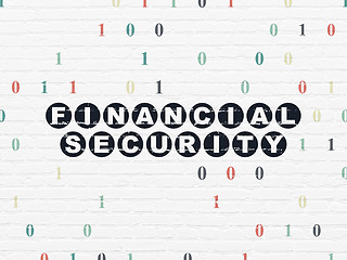 Image showing Security concept: Financial Security on wall background