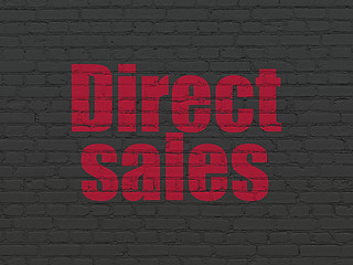 Image showing Marketing concept: Direct Sales on wall background