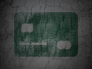 Image showing Finance concept: Credit Card on grunge wall background