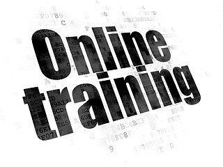 Image showing Studying concept: Online Training on Digital background