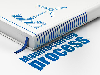 Image showing Industry concept: book Windmill, Manufacturing Process on white background
