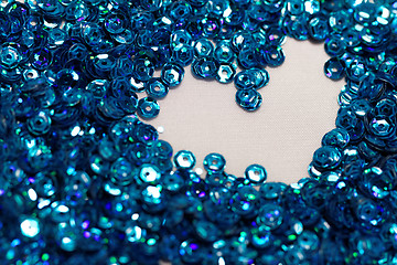 Image showing Blue sequin