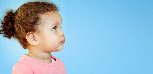 Image showing beautiful little baby girl portrait