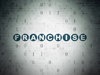 Image showing Business concept: Franchise on Digital Paper background