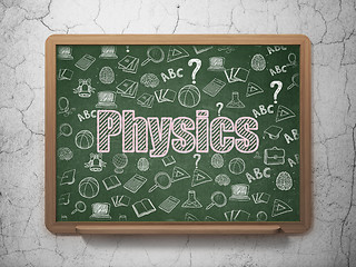 Image showing Education concept: Physics on School Board background