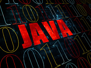 Image showing Software concept: Java on Digital background