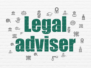 Image showing Law concept: Legal Adviser on wall background