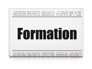 Image showing Education concept: newspaper headline Formation