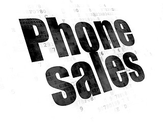 Image showing Marketing concept: Phone Sales on Digital background