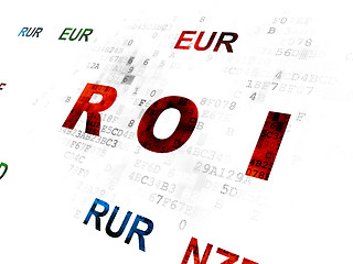 Image showing Business concept: ROI on Digital background