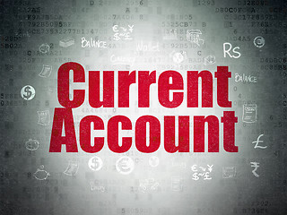 Image showing Banking concept: Current Account on Digital Paper background