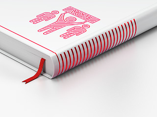 Image showing Political concept: closed book, Election Campaign on white background