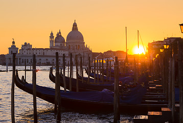 Image showing Venice in sunset.