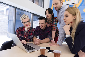 Image showing startup business team on meeting at modern office