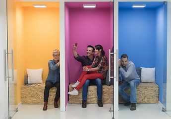 Image showing group of business people in creative working  space