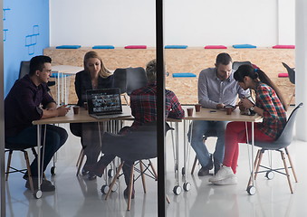 Image showing startup business team on meeting at modern office