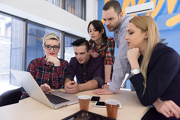 Image showing startup business team on meeting at modern office