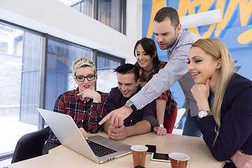 Image showing startup business team on meeting at modern office