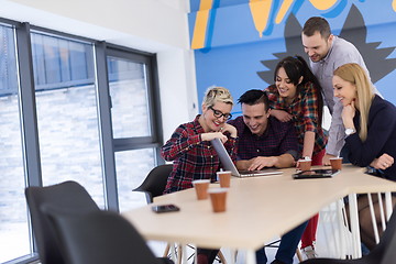 Image showing startup business team on meeting at modern office