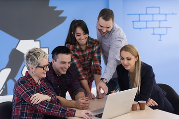 Image showing startup business team on meeting at modern office