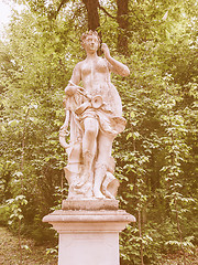 Image showing Statue in Park Sanssouci Potsdam vintage