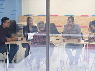 Image showing startup business team on meeting at modern office