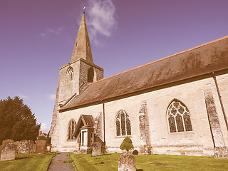 Image showing St Mary Magdalene church in Tanworth in Arden vintage