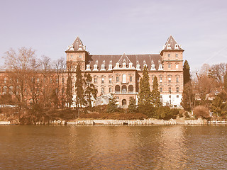 Image showing Castello del Valentino, Turin, Italy vintage