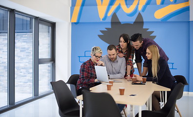 Image showing startup business team on meeting at modern office