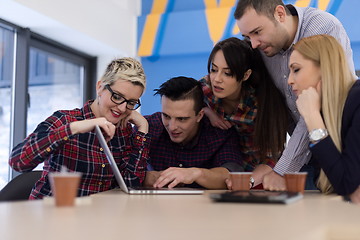 Image showing startup business team on meeting at modern office