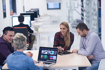 Image showing startup business team on meeting at modern office