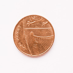 Image showing  UK 1 penny coin vintage