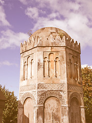 Image showing Glasgow cemetery vintage