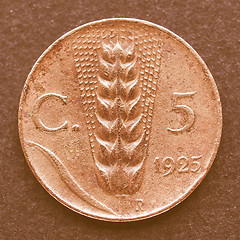 Image showing  Italian coin vintage