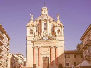 Image showing Church of San Bernardino meaning St Bernardine in Chieri vintage