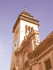 Image showing San Giorgio church in Chieri vintage