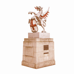 Image showing St George and the dragon vintage