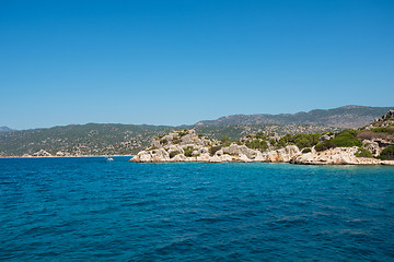 Image showing ancient city on the Kekova