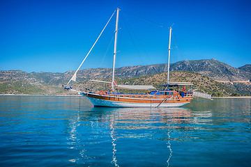 Image showing yacht on bay