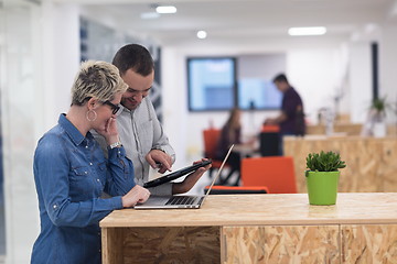 Image showing startup business team on meeting at modern office