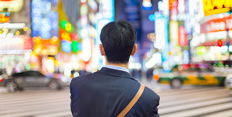 Image showing Businessmnn in Shinjuku, Tokyo, Japan.