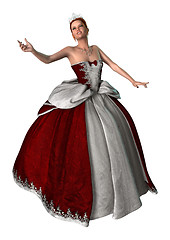 Image showing Fairytale Princess on White