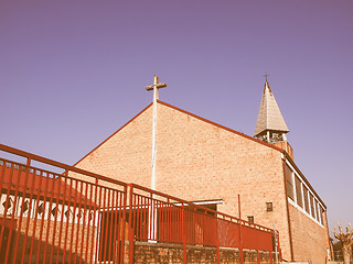 Image showing Cavagnolo parish church vintage