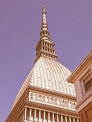 Image showing Mole Antonelliana Turin vintage