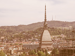 Image showing Mole Antonelliana Turin vintage