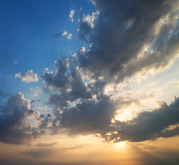 Image showing Cloudy sky background