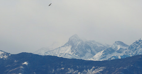 Image showing View of Italian Alps in Aosta Valley, Italy