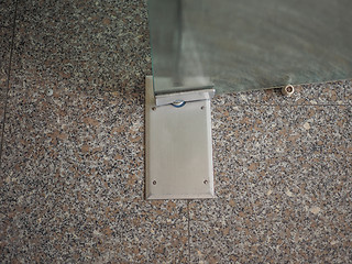 Image showing Glass door detail