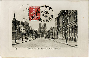 Image showing Reims Postcard