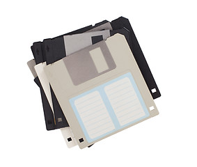 Image showing Floppy Disk - Tachnology from the past, isolated on white